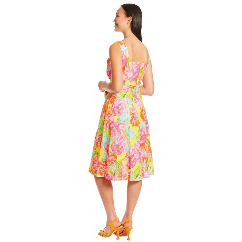 London Times Floral Summer Cute Knee Length, Wedding Guest Dresses for Women